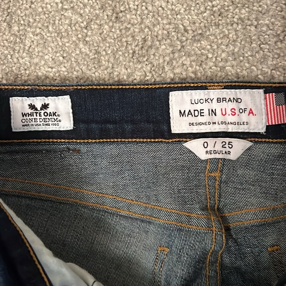 Lucky Brand low rise White Oak Cone Denim skinny jeans size 0/25 regular 💙 - Picture 11 of 16